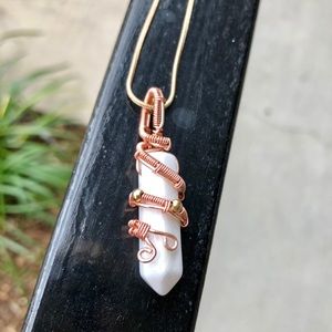 Howlite Handmade Healing Crystal Necklace